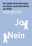 Titel des Heftes zum Volksentscheid 26. März 2023 in Berlin